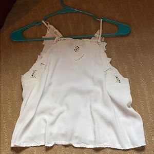 Cropped white Top